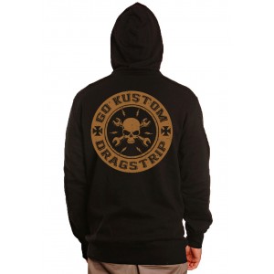 Dragstrip Kustom Go Kustom  Desert Rust Hooded Top